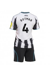 Newcastle United Sven Botman #4 Jalkapallovaatteet Lasten Kotipeliasu 2025-26 Lyhythihainen (+ Lyhyet housut)